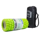 Масажний ролик EasyFit Grid Roller EF11 33 см салатовий у чохлі (ролер, валик, циліндр для МФР та йоги, масажер для спини, ніг, рук, шиї)