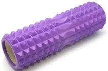 Масажні ролики Wealis Grid Roller Free Spine 45 см фіолетові (ролер, валик, циліндр для МФР та йоги, масажер для спини, ніг, рук, шиї)ї) WS-45-F