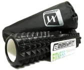 Масажний ролик EasyFit Grid Roller Free Spine 45 см чорний (ролер, валик, циліндр для МФР та йоги, масажер для спини, ніг, рук, шиї) (WS-GR45-1.2)