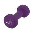 Гантель вінілова PowerPlay 4125 Achilles 2.5 кг Фіолетова 1шт