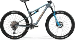 Велосипед двопідвісний MERIDA, NINETY-SIX 8000, MAT STEEL BLUE(BROWN), 2021