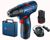 Акумуляторний дриль-шурупокрут Bosch Professional GSR 120-LI 12V + АКБ Li-Ion 2А·год х 2 шт + Зарядний пристрій + Кейс (06019G8000)