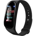 Вологостійкий спортивний браслет з пульсом Smart Band М5 Чорний Android 4.4+ и iOS 8.8+ (21M502751) CLS55
