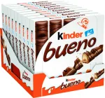 Упаковка вафлів Kinder Bueno із молочно–горіховою начинкою 107.5 г х 9 шт (8000500383063)