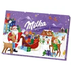 Шоколад Milka Адвент Календарь (Санта з санчатами) з 24 фігурками різних персонажів 200 г