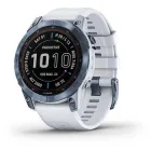 Смарт-годинник Garmin Fenix 7 Sapphire Solar Mineral Blue DLC Titanium with Whitestone Band (010-02540-24/25)