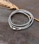 Шнур шовковий зі срібною застібкою КОЛО (24501s)