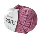 Пряжа YarnArt Jeans №65 рожевий (фуксія, суха троянда) (Ярнарт джинс, напівбавовна)