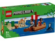 Конструктор LEGO Minecraft Подорож на піратському кораблі 166 деталей (21259)