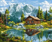 Картина за номерами Затишний котедж ©art_selena_ua 40x50 KHO6351 Ідейка