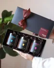 Теплий бокс – ЗЕРНА ТЕПЛА. Подарунковий набір кави на 3 тубуси кави. Мелена. Black. TM Honey Life