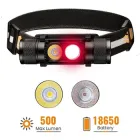 Налобний ліхтар Sofirn H25LR black LH351D 90CRI + SST 20-DR Red LED 5000K + акумулятор 3000mAh