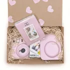Набір камера Fujifilm Instax Mini 12, Фотопапір 20шт, Чохол, Фотоальбом 64 фото Рожевий (Подарункове пакування)