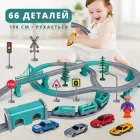 Іграшкова залізна дорога (електрична дитяча залізниця, потяг, поїзд, паровоз) 66 деталей