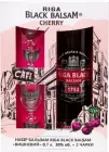 Набір Бальзам Riga Black Balsam Вишневий 0.7 л 30% + 2 чарки (4750021009594)