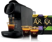 Кавоварка капсульна Philips L’OR Barista Sublime Nespresso + 20 капсул L’or та 2 скляні чашки L’or 150мл в Подарунок
