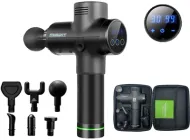 Масажний пістолет EasyFit Percussio EF-2073 портативний перкусійний вібромасажер для тіла з 6 насадками