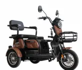 Електроскутер триколісний Crosser TR1 PRO (1200W 24AH 72V) - Коричневий