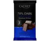 Шоколад Cachet Dark екстра чорний 70% какао 300 г