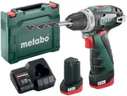 Акумуляторний дриль-шурупокрут Metabo PowerMaxx BS Basic (600984500) + 2АКБ Li-Power + ЗУ LC 24