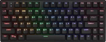 Клавіатура бездротова Hator Icefall Mecha 75 Rainbow Led Wireless/Bluetooth/USB Black (HTK275UA)