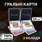 Карти Гральні Набір 2 шт Poker Club (54 шт у Колоді)