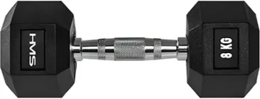 Гантель HMS Hex Pro 8 кг Чорна (5907695518061)