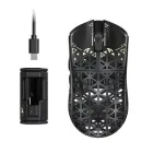 Бездротова ігрова мишка ATTACK SHARK R5 Ultra BLACK Карбонова, ультралегка (2.4G, Bluetooth), PAW3950MAX, 42000 DPI, 8K