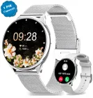 Смарт годинник жіночий UWatch Smart Melisia сталевий з двома ремінцями Сірі