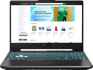 Ноутбук ASUS TUF Gaming A15 FA506NCG-HN342 (90NR0JF7-M00T80) Graphite Black / 15.6" IPS 144 Гц / AMD Ryzen 7 8845HS / RAM 16 ГБ / SSD 512 ГБ / RTX 3050, 4 ГБ (TDP 75 Вт) / 1-Zone RGB Підсвітка клавіатури