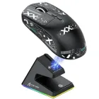 Ігрова мишка ATTACK SHARK X6 Three Modes Gaming з RGB зарядною станцією (Black)