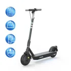 Електросамокат OKAI ES30-NEON Pro |для дорослих та підлітків до 100 кг, колеса 10", потужність 350W/700W, літієва батарея 14.7Ah, запас ходу 80 км, максимальна швидкість 25 км/год, кут підйому до 25°, складаний, LCD-дисплей| Чорний