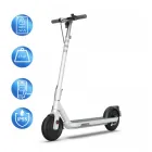 Електросамокат OKAI ES10-NEON Lite |для дорослих та підлітків до 100 кг, колеса 9", потужність 300W/600W, літієва батарея 7.8Ah, запас ходу 30 км, максимальна швидкість 25 км/год, кут підйому до 20°, складаний, LCD-дисплей| Білий