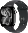 Смарт-годинник Apple Watch Series 11 GPS 46mm Jet Black Aluminium Case with Black Sport Band - M/L (MEUX4RK/A)
