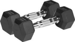 Гантелі чавунні Rebel Active гумовані HEX 2x3 кг RBA-2325-03 (5901890111812)