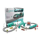 Залізниця з електропоїздом DIY TRACK CITY TRAIN (66 деталей, на батарейках)
