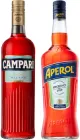 Настоянка гірка Campari 1 л 25% (8000040000802) + Аперитив Aperol Aperetivo 1 л 11% (8002230000012)