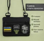Сумка для патчів на плече з 4 кишенями чорна