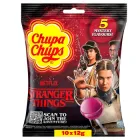 Льодяники Chupa Chups Stranger Things Дивні Дива 5 таємничих смаків (Рожеві) 120 г (10шт x12г)