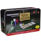 Набір для покеру в металевій коробці Texas Holdem Poker set Zelart 200 фішок з сукном
