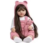 Реалістична Кукла Реборн 55 см повністю вінілова Doll Reborn Baby К0100202