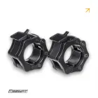 Замки для олімпійського грифа EasyFit Lock Jaw 50 мм (пара) (на штангу під блини-диски 50 мм) чорні