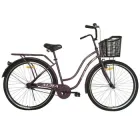 Велосипед SPARK CITY AURA (колеса - 28", сталева рама - 18") з кошиком сливовий