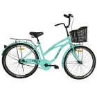 Велосипед SPARK CITY VISTA (колеса - 26", сталева рама - 17") з кошиком бірюзовий
