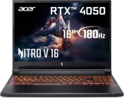 Ноутбук Acer Nitro V 16 AI ANV16-42-R09L (NH.U1JEU.006) Shale Black / 16" IPS WUXGA 180 Гц / AMD Ryzen 5 240 / RAM 16 ГБ / SSD 512 ГБ / RTX 4050, 6 ГБ / LAN