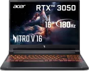 Ноутбук Acer Nitro V 16 AI ANV16-42-R12V (NH.U1KEU.006) Shale Black / 16" IPS WUXGA 180 Гц / AMD Ryzen 5 240 / RAM 16 ГБ / SSD 512 ГБ / RTX 3050, 6 ГБ / LAN