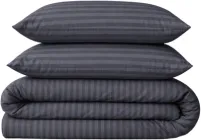 Комплект постільної білизни MirSon Сімейний 2х160х220 17-0601 Stripe Gray Бязь (2200008049379)