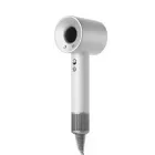 Фен для волосся Super Hair Dryer 1600 Вт + насадка концентратор, білий / сріблястий