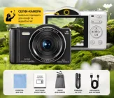 Фотокамера Ultra HD 80MP селфі камера, фотоапарат з передньою та селфі камерою, wifi