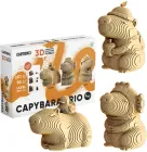 Картонний 3D пазл-конструктор Cartonic 3D Puzzle Capybara Trio (CARTCAPYTRIO)